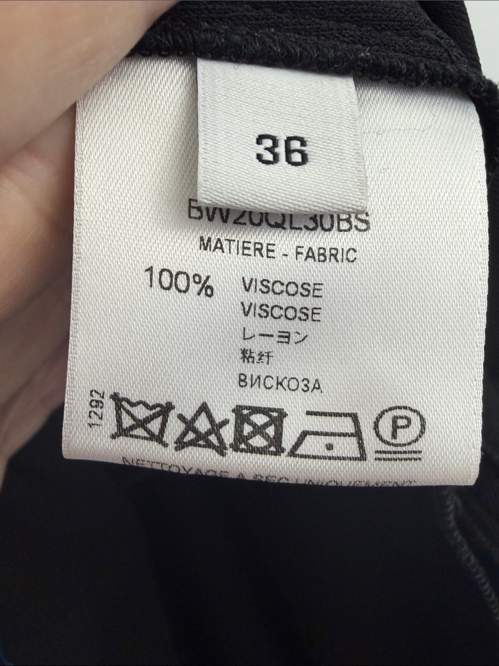 Givenchy Black Long Sleeve Contrast Stitch A-Line Mini Dress FR 36 US S - Picture 7 of 10